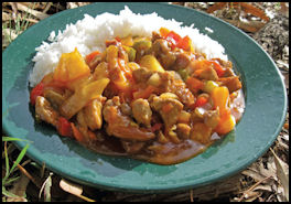 Grub in the Scrub - Sweet & Sour Pork Shortcut - page 46 Issue 77 (click the pic for an enlarged view)